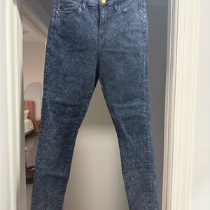 Frame Denim Acid Wash Skinny Leg Jeans
